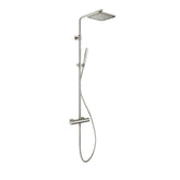 Hotbath Gal SDSGL9 thermostatische stortdoucheset - hoofddouche 22x22cm - Geborsteld Nikkel